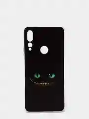 Черный чехол на Huawei Honor 9X Premium/Y9 Prime 2019 / Хонор 9X Премиум прозрачный, с рисунком