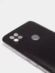 Черный силиконовый чехол на Xiaomi Redmi 9C / Сяоми Редми 9С прозрачный с рисунком, защита камеры