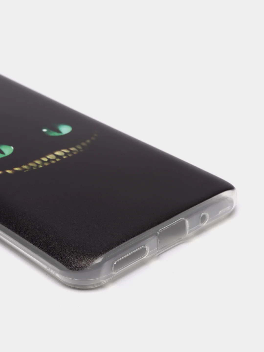Черный силиконовый чехол на Xiaomi Redmi 9C / Сяоми Редми 9С прозрачный с рисунком, защита камеры