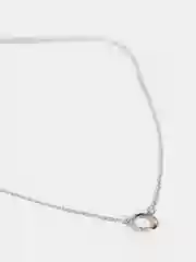 Серебряный женская цепочка,ожерелье для женщин,круглым кулоном (2 цвета)