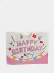 Розовый шары "Happy Birthday"