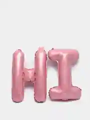 Розовый шары "Happy Birthday"