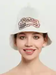 Мятный шапка для бани и сауны, с надписью