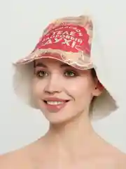 Бирюзовый шапка для бани и сауны, с принтом
