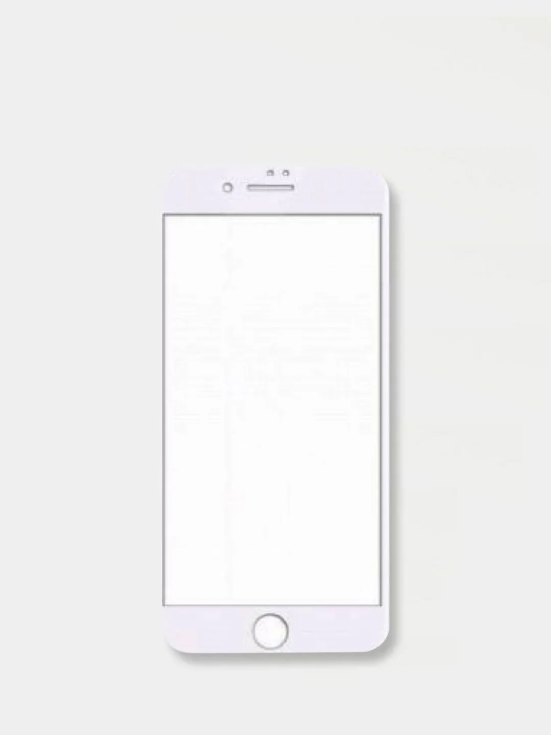 Белый защитное стекло iPhone 7 Plus  8 Plus черное белое