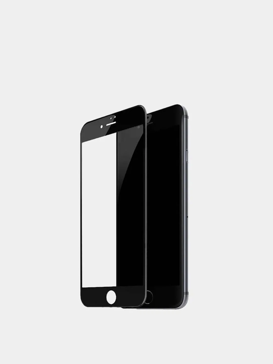 Черный защитное стекло iPhone 7 Plus  8 Plus черное белое