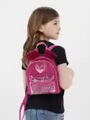 Черный рюкзак для девочки с ушками