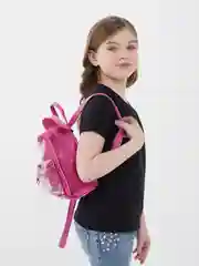 Черный рюкзак для девочки с ушками