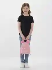 Розовый рюкзак для девочки с ушками