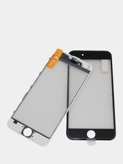 Стекло для переклейки на iPhone 5s SE 6 6s 7 8 Plus X XS MAX XR 11 12 13 Pro + рамка + OCA