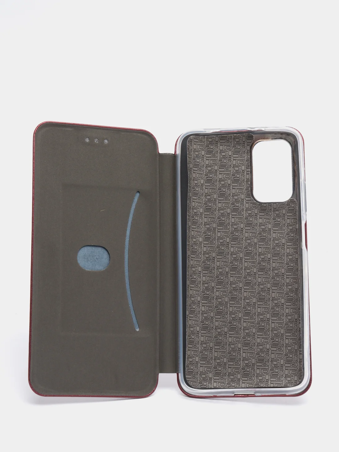 Бордовый чехол-книжка для Xiaomi POCO M3 / REDMI 9T
