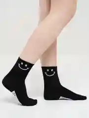 Белый носки со смайлом