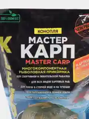 Прикормка рыболовная "МАСТЕР КАРП" крупного помола в пакете Doy-pack (900гр)