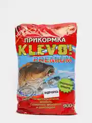 Прикормка рыболовная Фидер "KLEVO ПРЕМИУМ" Лещь Плотва Карп Карась, средний помол (900гр)