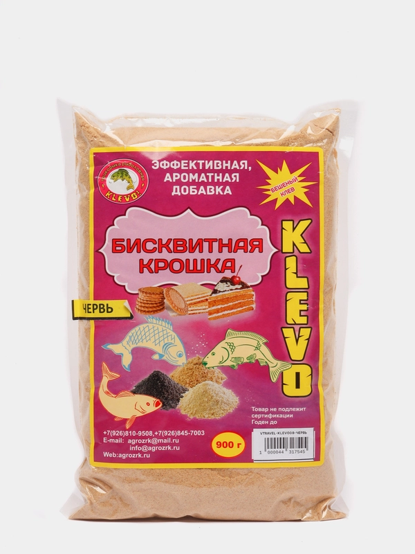 Бисквитная крошка ароматизированная - эффективная добавка к прикормке (900гр)