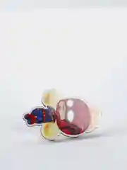 Желтый значок деревянный "MARVEL"