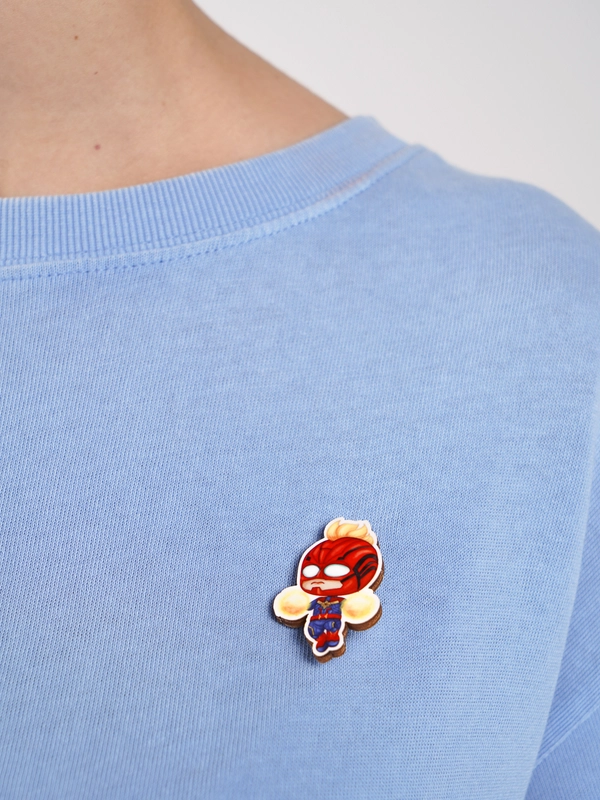 Значок деревянный "MARVEL"