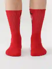 Вишнёвый носки высокие