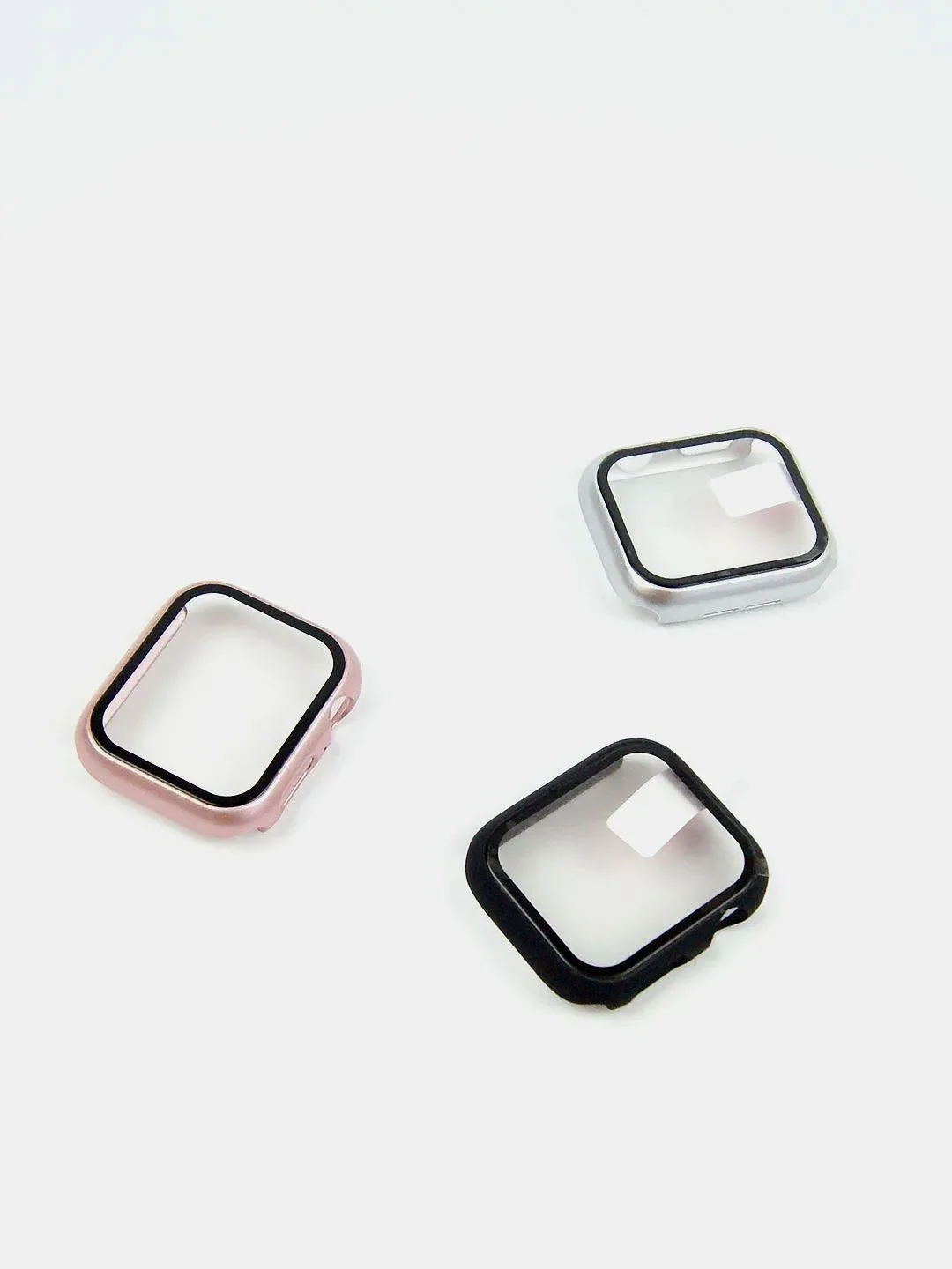 Конфетный бампер с защитным стеклом для Apple Watch 38/40/42/44 mm