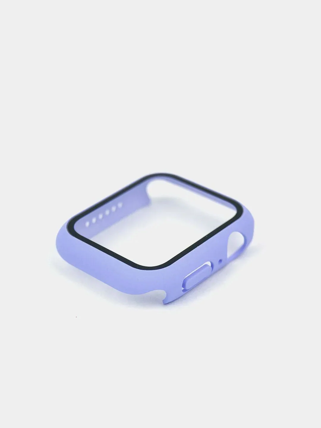 Лавандовый бампер с защитным стеклом для Apple Watch 38/40/42/44 mm