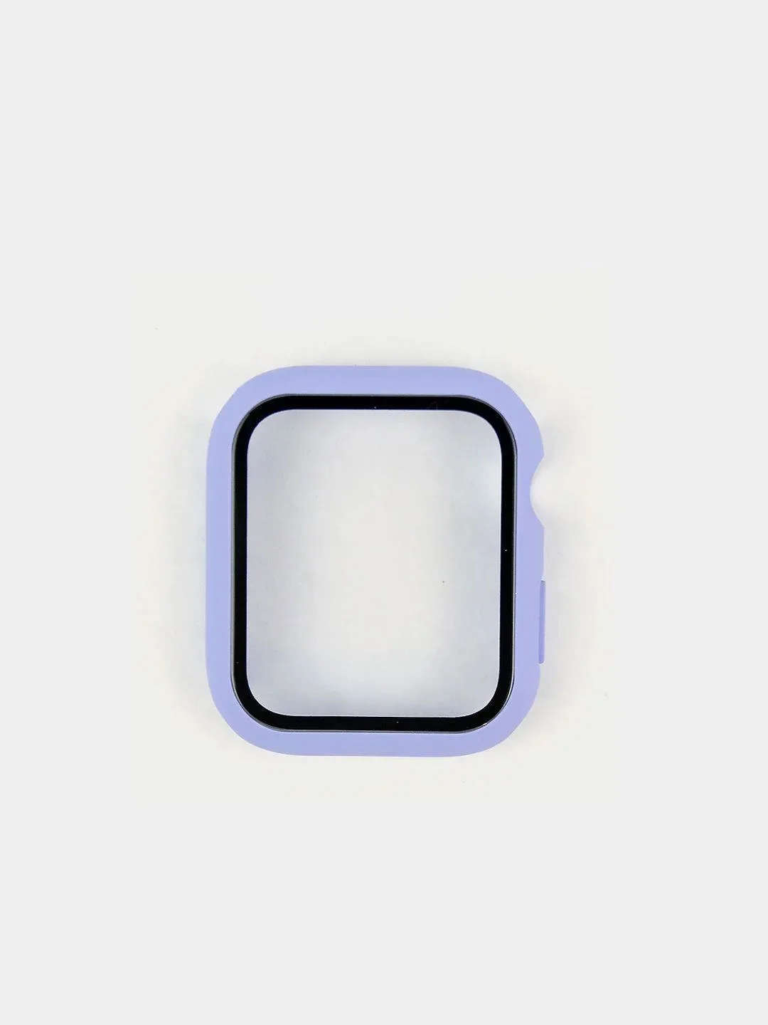 Лавандовый бампер с защитным стеклом для Apple Watch 38/40/42/44 mm