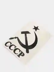 Черный наклейка на автомобиль "СССР серп и молот"