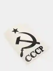 Черный наклейка на автомобиль "СССР серп и молот"