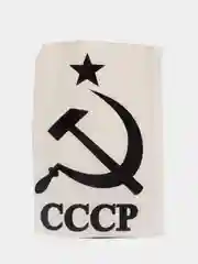 Черный наклейка на автомобиль "СССР серп и молот"