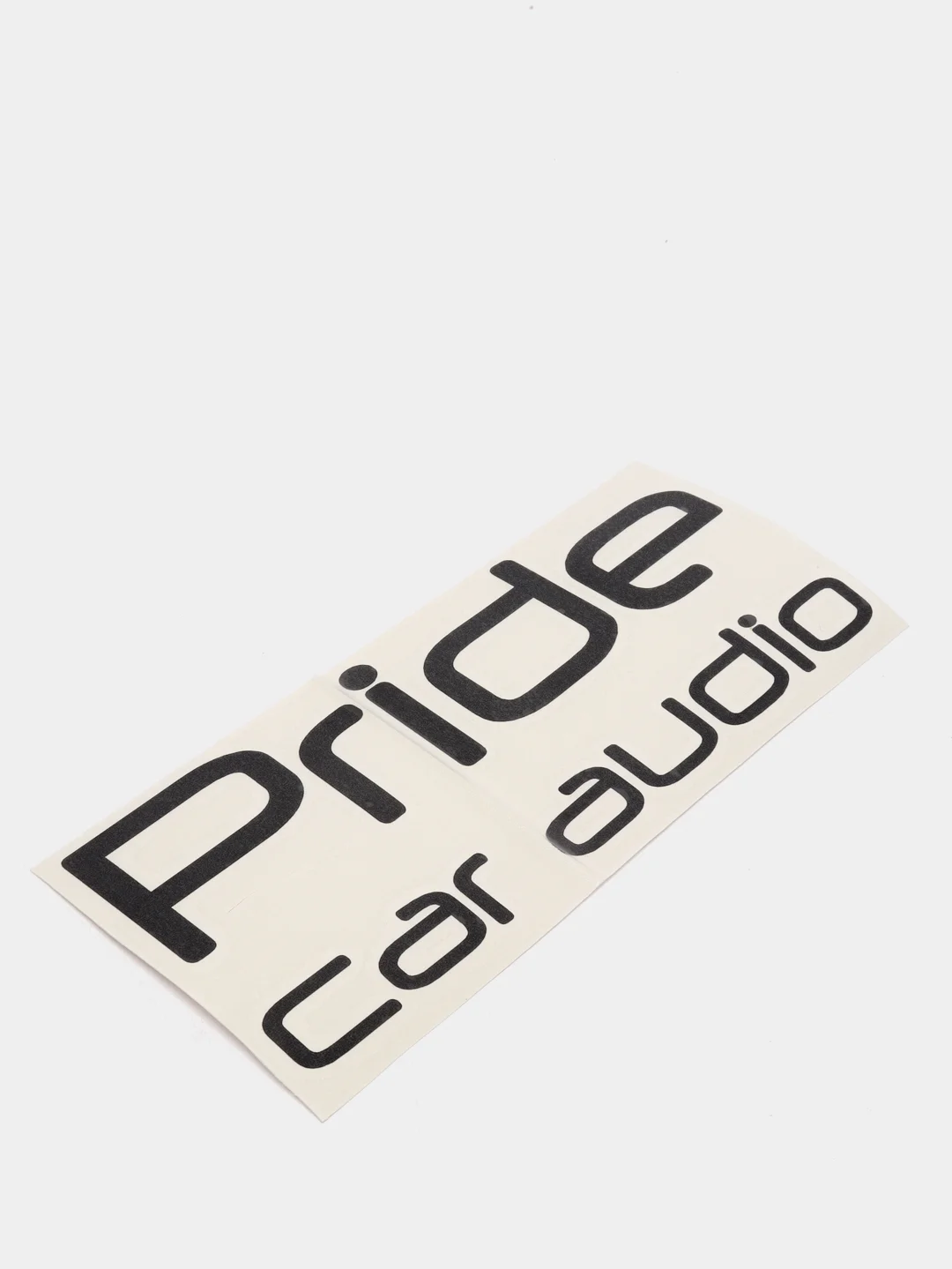 Черный наклейка на автомобиль "Pride car audio"