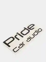 Черный наклейка на автомобиль "Pride car audio"