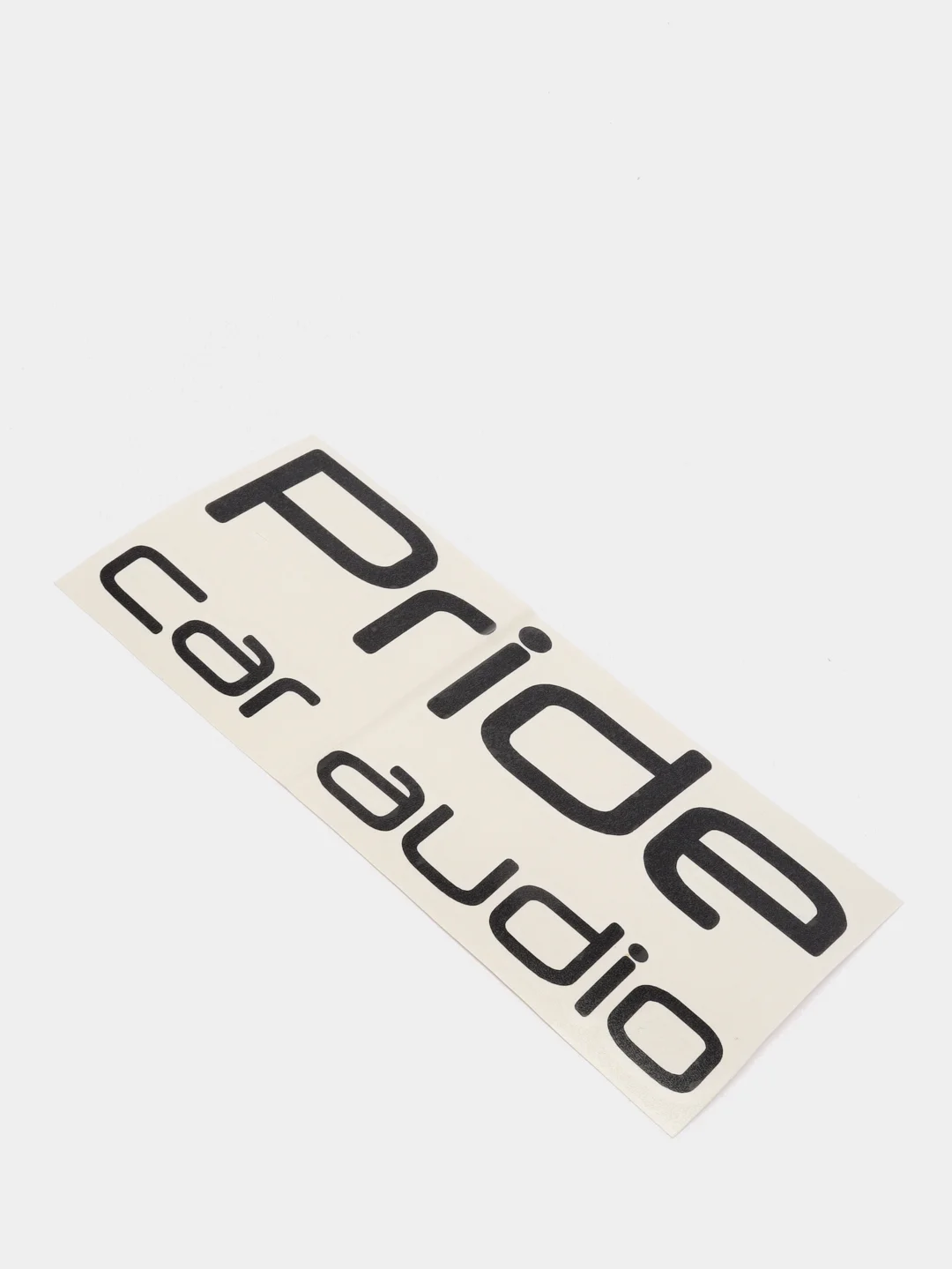 Черный наклейка на автомобиль "Pride car audio"