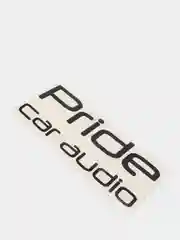 Черный наклейка на автомобиль "Pride car audio"
