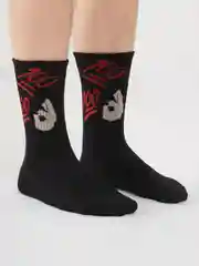 Коралловый носки высокие