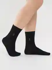 Черный носки мужские высокие "Мини"