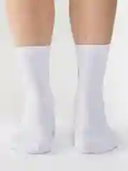 Белый носки мужские высокие "Мини"