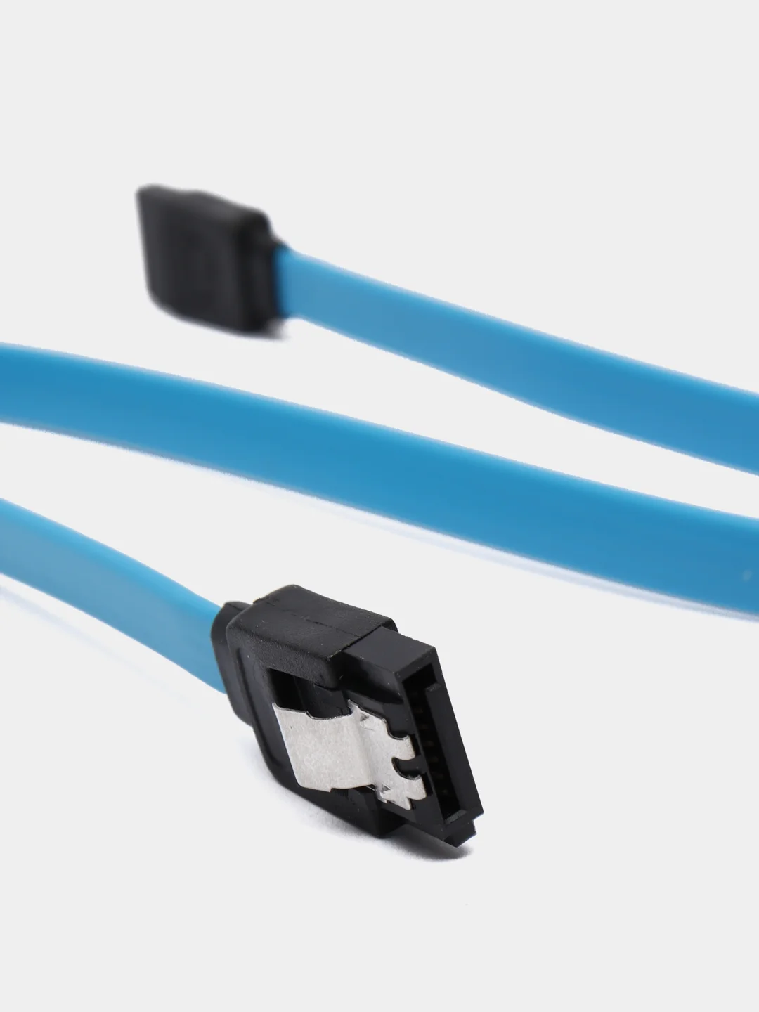 Голубой кабель SATA-SATA прямой, для подключения HDD, SSD