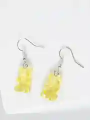 Желтый серьги мармеладные мишки блестящие малые