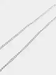 Серебряный цепь для бижутерии, панцирное плетение, 2 и 5м