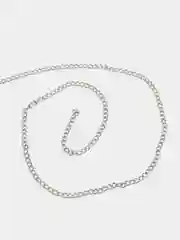 Серебряный цепь для бижутерии, панцирное плетение, 2 и 5м