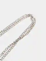 Серебряный цепь для бижутерии, панцирное плетение, 2 и 5м
