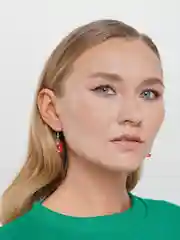 Красный серьги мармеладные мишки блестящие малые