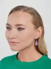 Аметистовый серьги мармеладные мишки блестящие малые