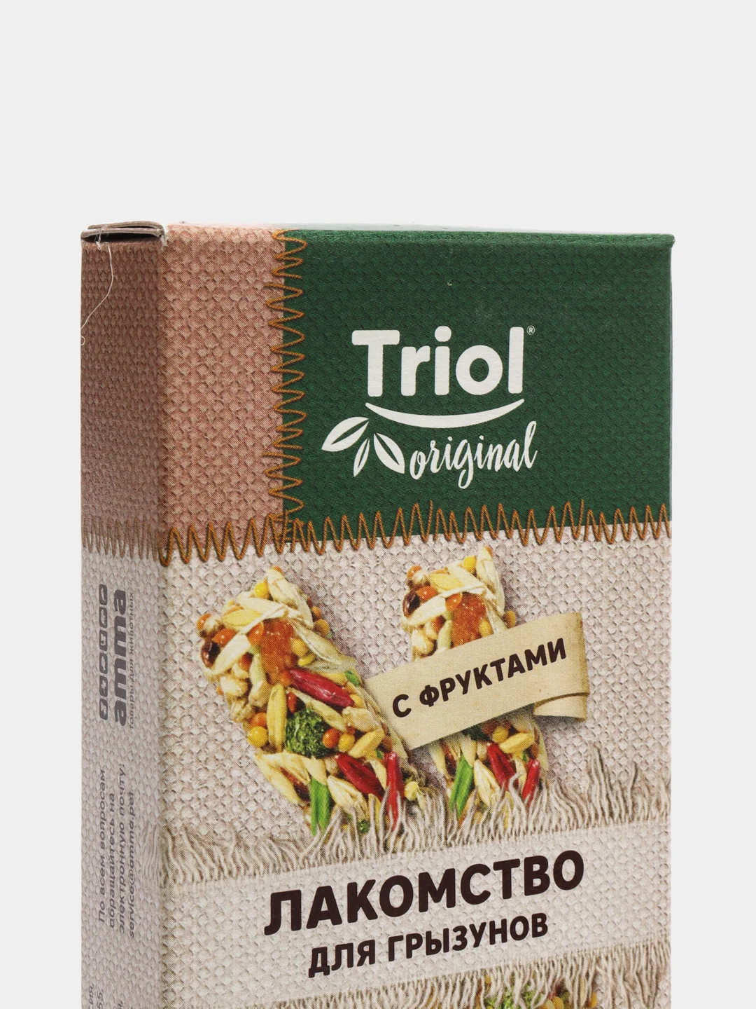 Triol лакомство Original для грызунов с фруктами, упаковка 2 шт, 50 г