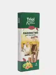 Triol лакомство для грызунов Ассорти (с фруктами, овощами и орехами), упаковка 3 шт, 75 г