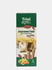 Triol лакомство для грызунов Ассорти (с фруктами, овощами и орехами), упаковка 3 шт, 75 г