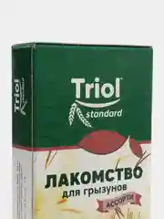 Triol лакомство для грызунов Ассорти (с фруктами, овощами и орехами), упаковка 3 шт, 75 г