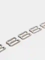 Серебряный крючки фурнитура для нижнего белья, 10 мм, 10 штук