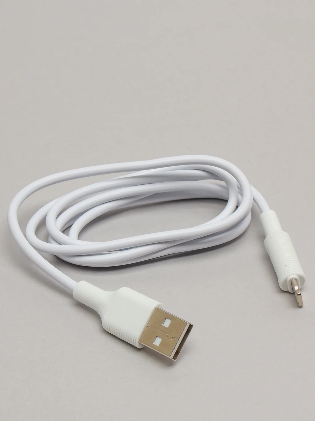 Белый кабель для зарядки Borofone Х1 Lightning