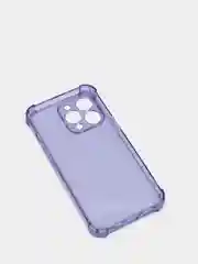 Лавандовый силиконовый противоударный чехол для Apple iPhone 13 Pro с защитой камеры