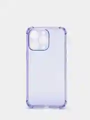 Лавандовый силиконовый противоударный чехол для Apple iPhone 13 Pro с защитой камеры